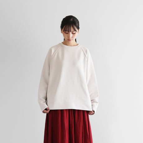［HUIS in house］SUVINプレーンプルオーバー（ホワイトグレー）【ユニセックス】SW204