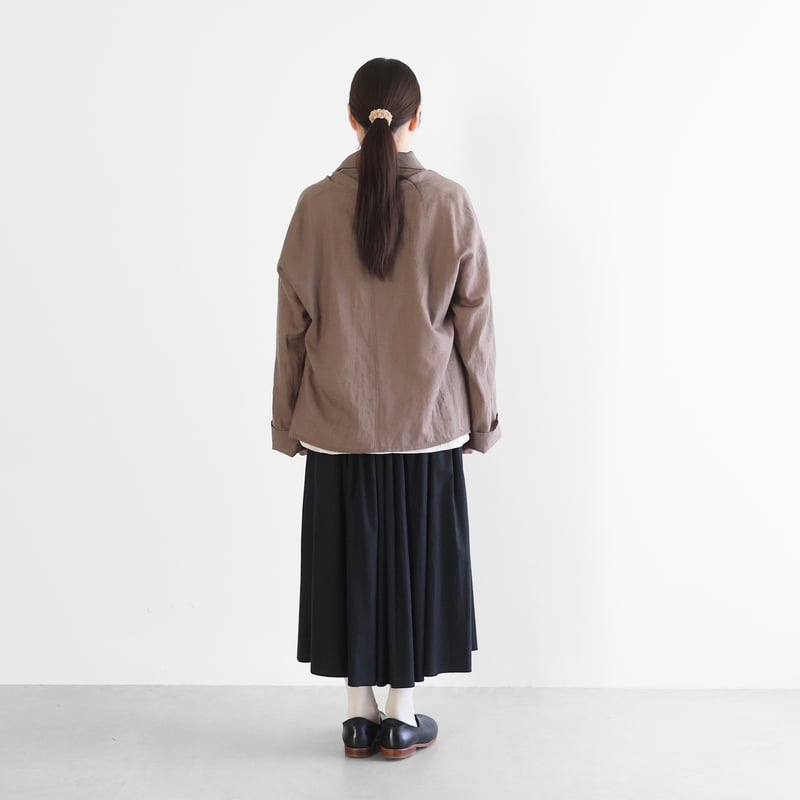 ウォッシャブルウールカーディガン（チャコールブラウン）【ユニ