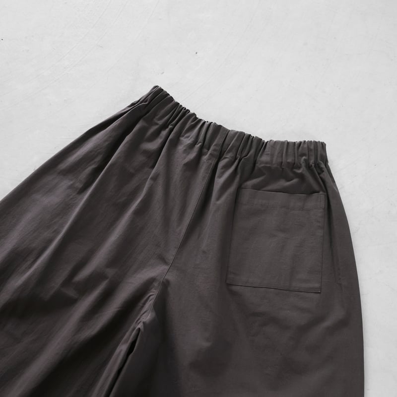 やわらかコットンスカートパンツL（ダークグレー）【ユニセックス