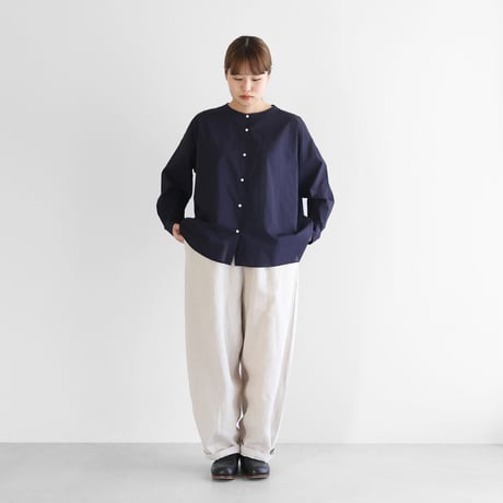 オールドレピア天日干しラミーリネンバルーンパンツロング（エクリュ）【ユニセックス】506L
