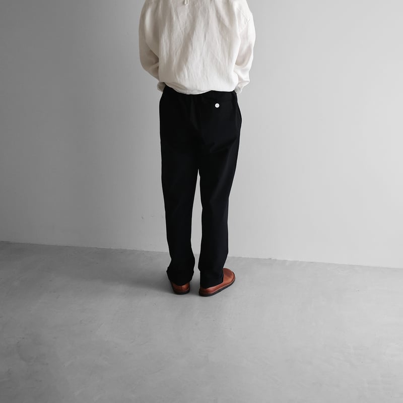 やわらかシーチングコットンイージーワークパンツL（ブラック）【ユニ