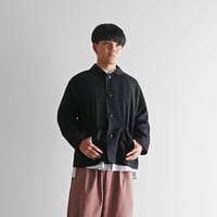 オールドレピア天日干しラミーリネンショートコート（ブラック）【ユニセックス】319