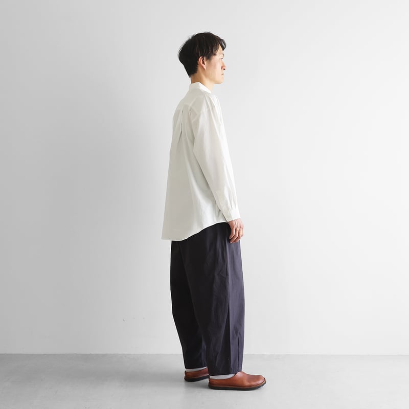 タイプライタークロススモールカラービッグシャツ（白）【ユニセックス