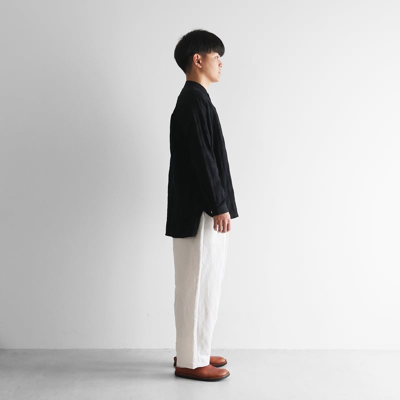 バンブーリネンワイドパンツ（オフホワイト）【ユニセックス】504