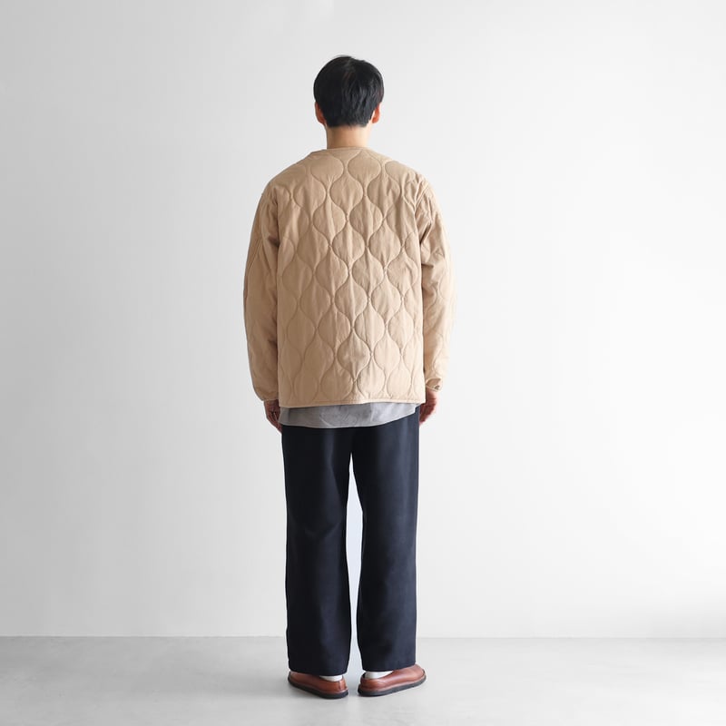 HUIS ダウンプルーフコットンsunstate中綿キルティングコート ハウス ダウンプルーフコットンsunstate中綿キルティングコート（ビスケット