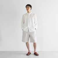 オールドレピア天日干しラミーリネン2wayショートパンツ（エクリュ）【ユニセックス】508