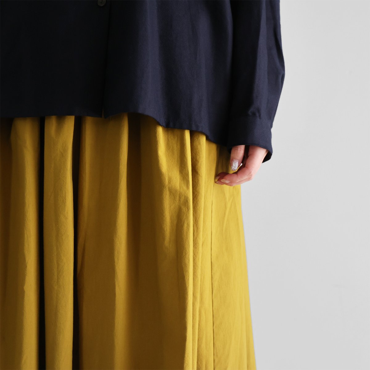 オーガニックコットンロングスカート（ピクルス）【レディス】U402