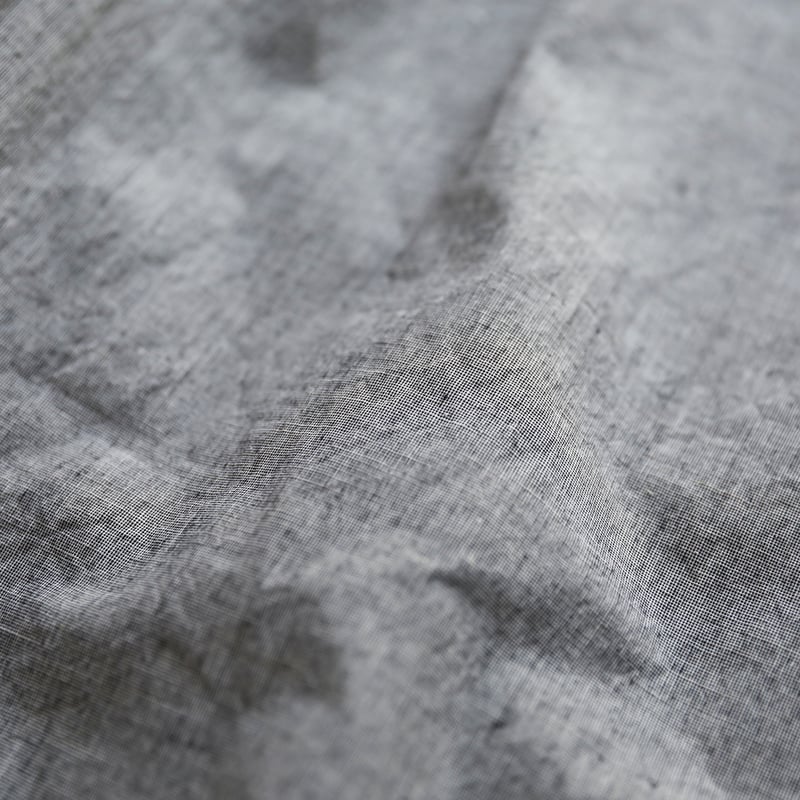 綿麻(コットンリネン)バフクロスバルーンパンツ（グレー）【ユニ