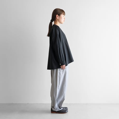 オーガニックコットンライトオックスバルーンパンツロング（ライトグレー）【ユニセックス】506L