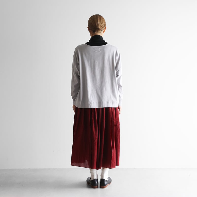 HUIS in house］SUVIN COTTONカーディガン（シルバーグレー）【レディス