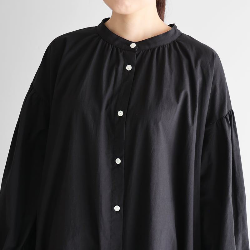 ⭐︎新品未使用　UNLIENS ナイロンギャザーワンピース　ショート　ブラック オーガニックコットンギャザーワンピース（ブラック）【レディス】U219