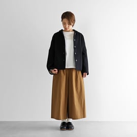 ＨＵＩＳ遠州織物 “HUIS×尾州”縮絨ウールフランネルワイドショートコート HUIS×尾州”縮絨ウールフランネルワイドショートコート 311をリリース