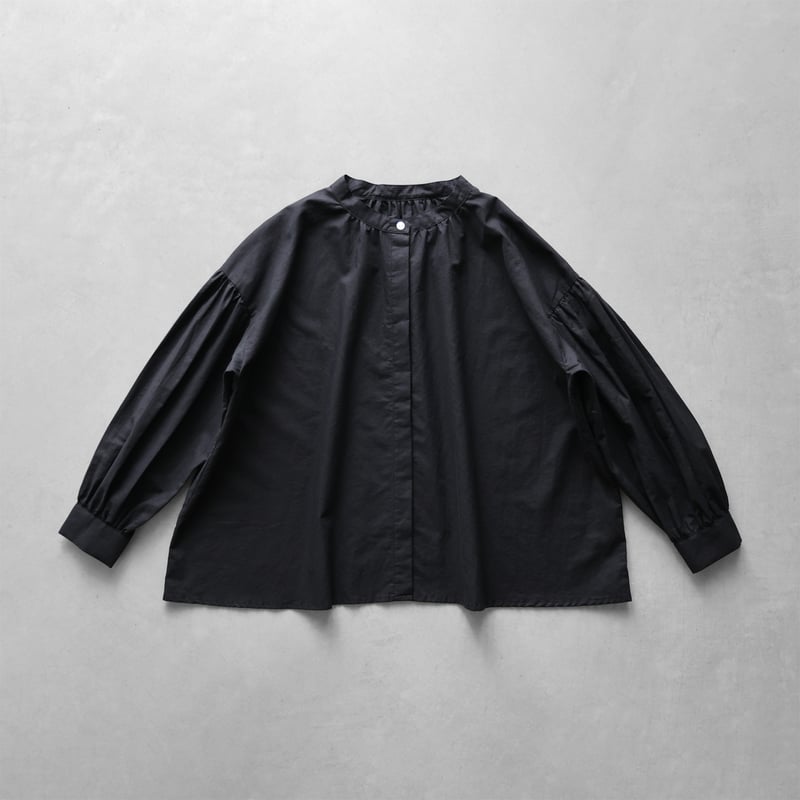タグ付未使用品　HUIS 遠州織物　コットンリネンバルーンスリーブワイドブラウス 190A7181e-420x420.jpg