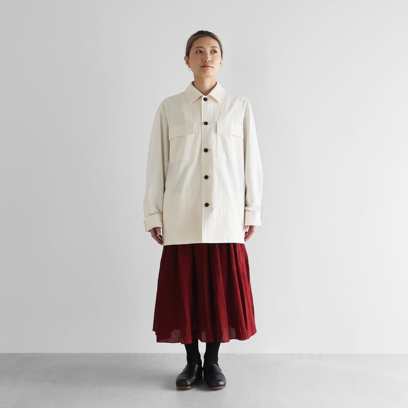 バンブーコットンCPOジャケットL（きなり）【ユニセックス】322L