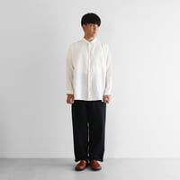 バフクロスワイドストレートワークパンツ(ブラック)【ユニセックス