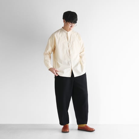 厚手モールスキンバルーンパンツロング（ブラック）【ユニセックス】506L