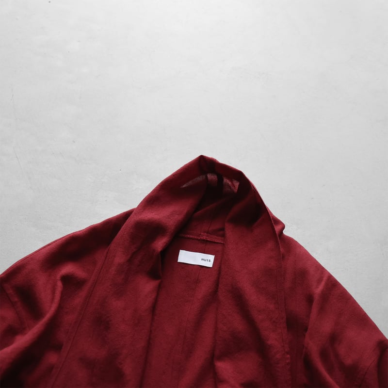 HUIS. 遠州織物　ウォッシャブルウールロングカーディガン　ユニセックス HUIS｜ウォッシャブルウールロングカーディガン 【ユニセックス