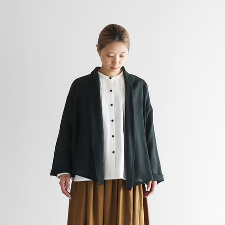 ウォッシャブルウールカーディガン（ダークグリーン）【ユニセックス】702