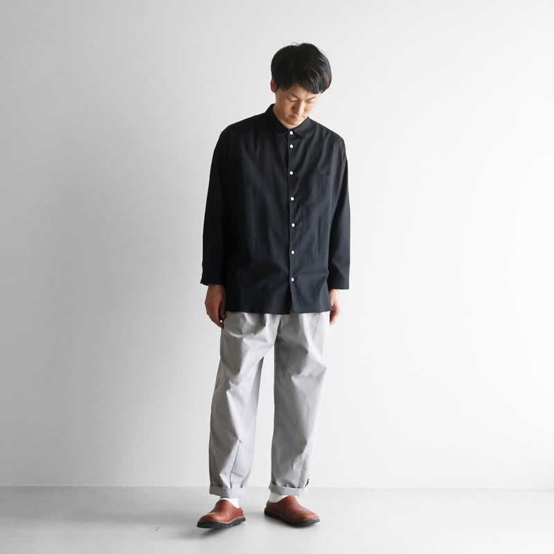 ローンオーガニックコットンシャツ MARKA/マーカ】オーガニックコットンコードローン / オフィサー