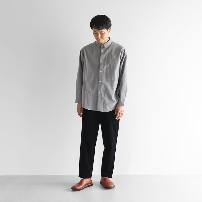 厚手モールスキンイージープレーンパンツ（ブラック）【ユニセックス