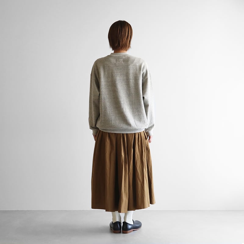 HUIS×yohaku吊り編み&茶綿スウェットプルオーバー(トップ糸 HUIS×yohaku吊り編み&茶綿スウェットプルオーバー(トップ糸