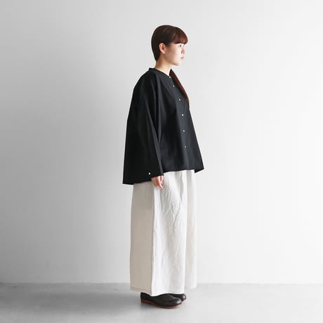 バンブーリネンスカートパンツ（オフホワイト）【ユニセックス】505