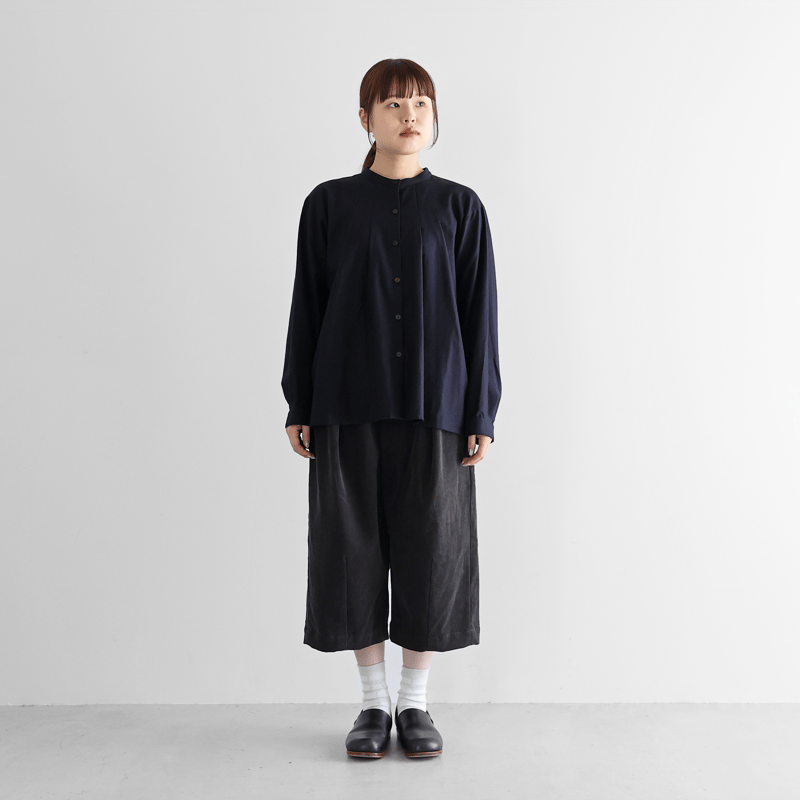 シャトルコーデュロイ8分丈パンツ（細畝・ダークグレー）【ユニ