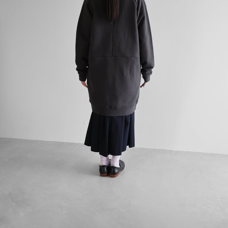 HUIS in house］SUVINスウェットロングカーディガン（ダークグレー