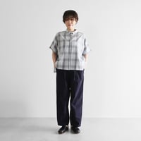 ばちばちタイプライタークロスワイドパンツ（ダークネイビー）【ユニセックス】504