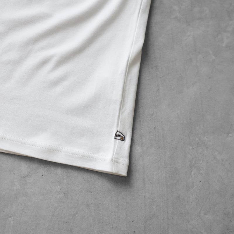 HUIS in house］SUVIN COTTONカットソーL（ホワイト）【ユニセックス】