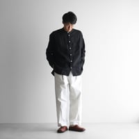 先染めバフクロスワイドパンツ（オフホワイト）【ユニセックス】504