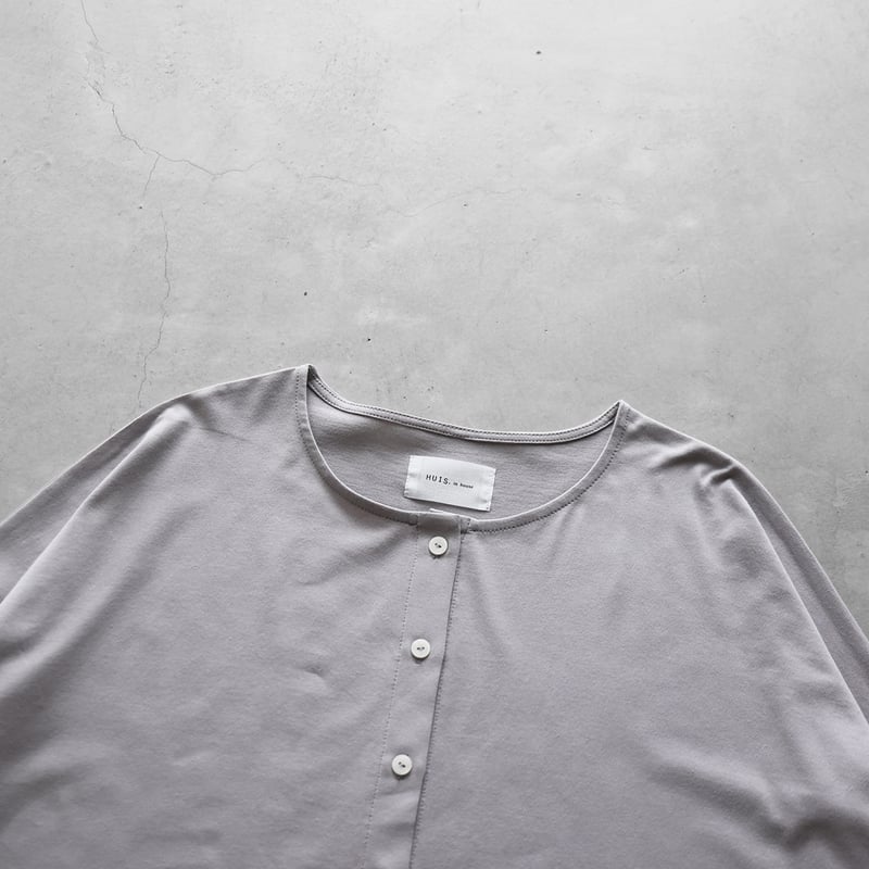 HUIS in house］SUVIN COTTONカーディガン（シルバーグレー）【レディス
