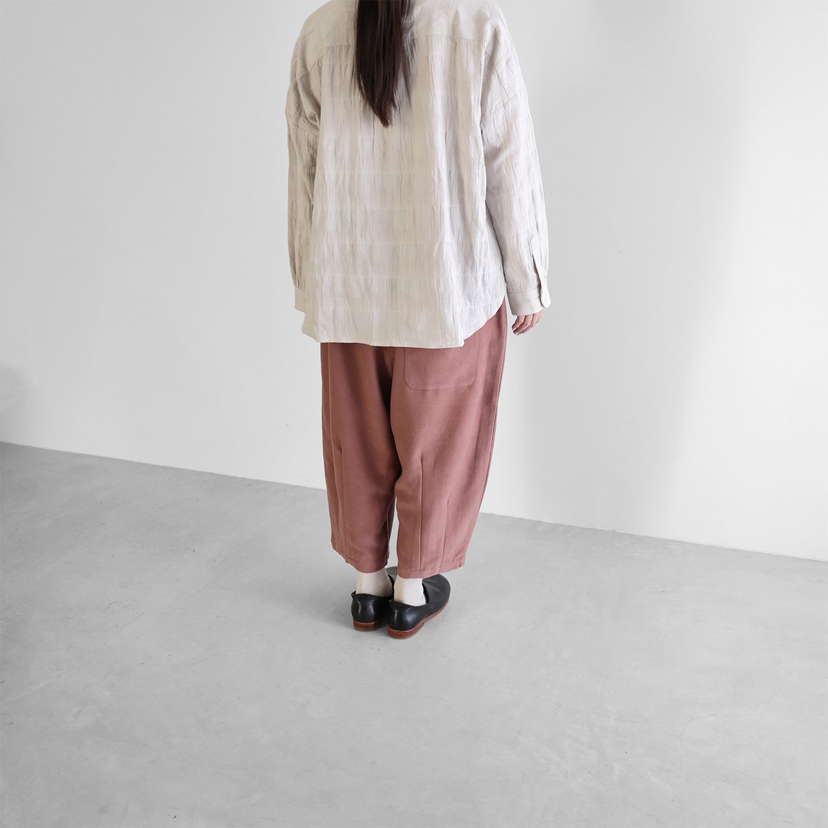 厚手モールスキンバルーンパンツ（ピンク）【ユニセックス】 506