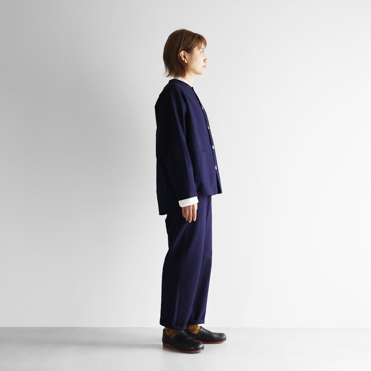 スヴィンオックスフォードイージーワークパンツ（フレンチネイビー