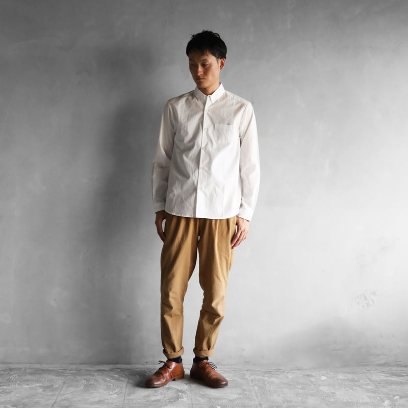 HUIS オーガニックコットンシャツ 001Wオーガニックコットンシャツ（白）【ユニセックス】 | HUIS