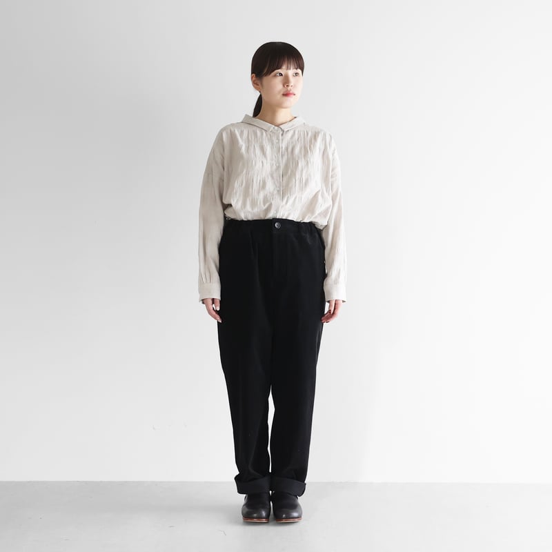 シャトルコーデュロイイージーパンツ（ブラック）【ユニセックス】513