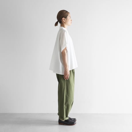 バフクロスワイドパンツ（カーキ）【ユニセックス】504