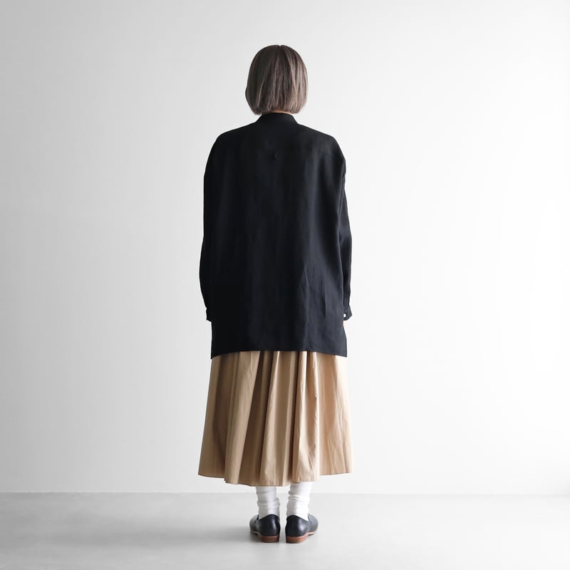R&D.M.co リネンバンドカラーオーバーロングシャツ R&D.M.co リネンバンドカラーオーバーロングシャツ R&D.M.co