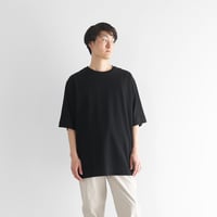 ［HUIS in house］綿麻天竺スタンダードTシャツL（ブラック）【ユニセックス】CS110L
