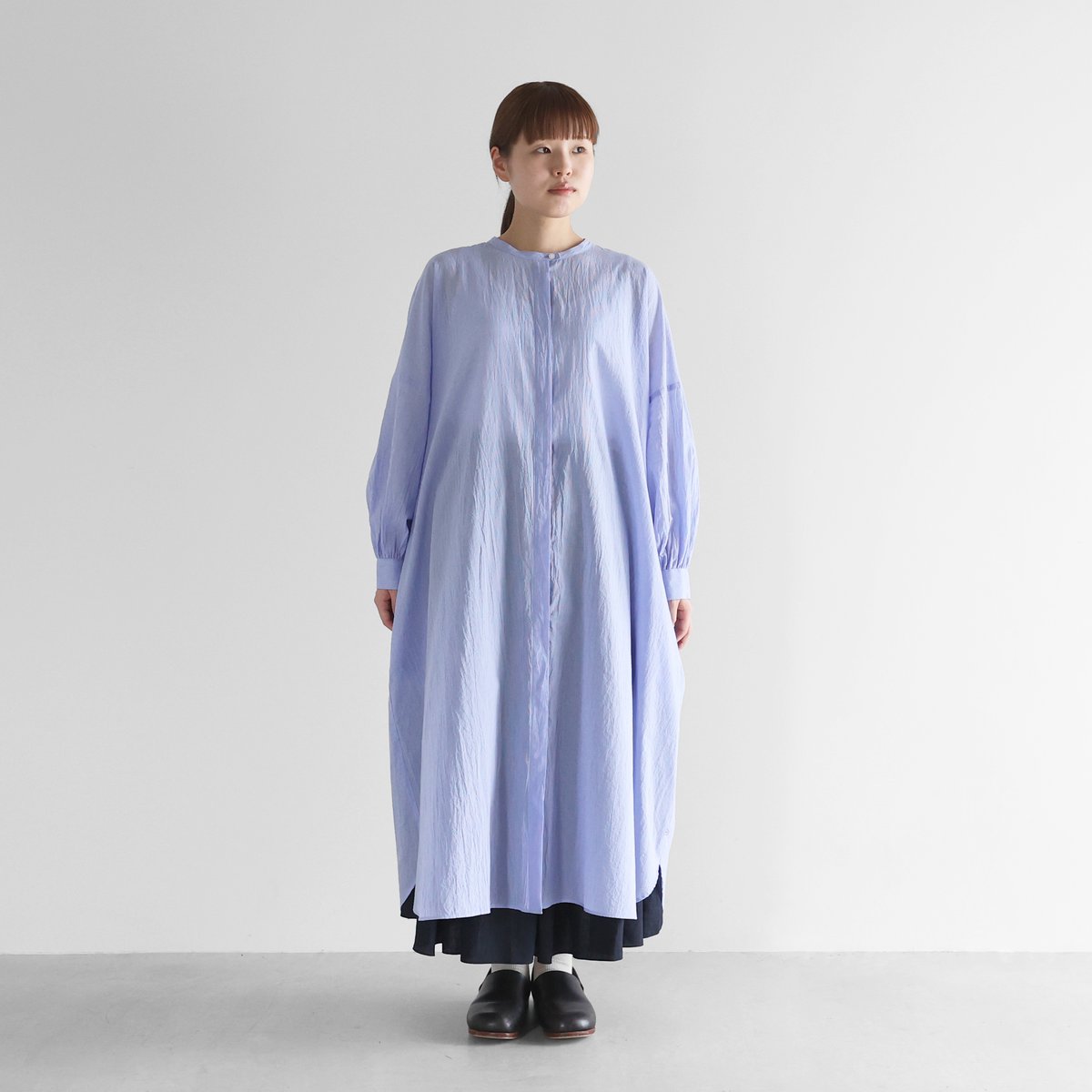 サエラ風リボンベル袖ワンピース大きいサイズボナルナ サエラ風リボンベル袖ワンピース大きいサイズボナルナ