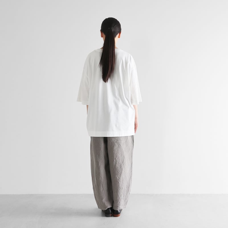 HUIS in house］SUVIN COTTONスタンダードTシャツ（白）【ユニセックス