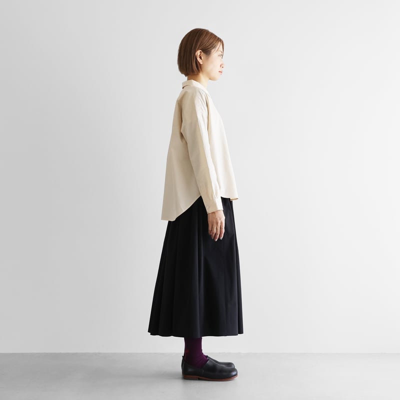 遠州織物×久留女木の棚田プロジェクト】棚田コットンワイドブラウス