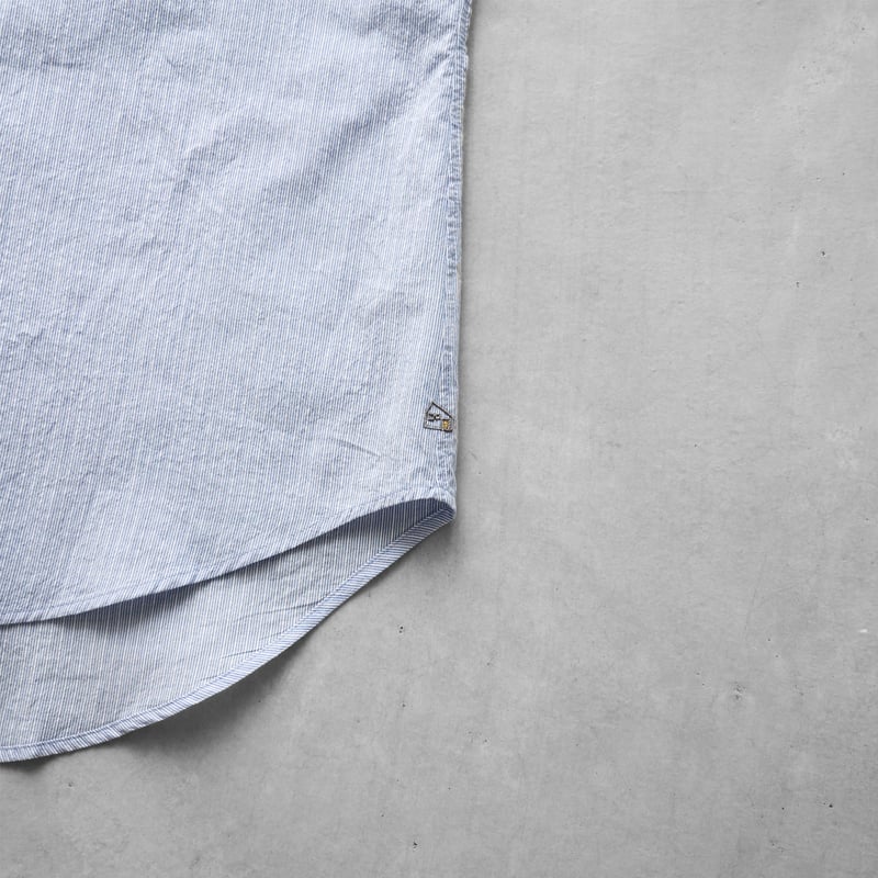 8分袖コードレーンワイドブラウス（ブルー）【レディス】U108 | HUIS