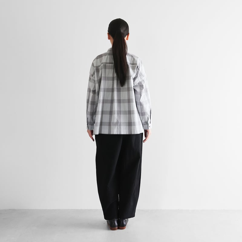 ギザコットンヘンプバルーンパンツロング（ブラック）【ユニセックス