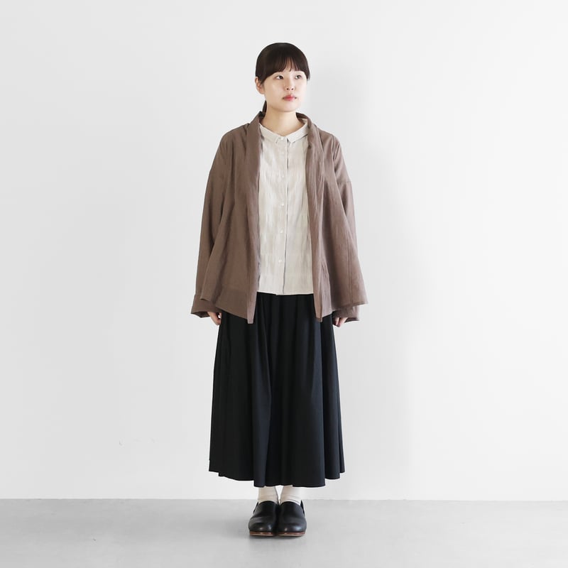 〜専用〜　ハウスHUIS◆ウォッシャブルウールショートカーディガン◆ダークグレー HUIS.】704 ウォッシャブルウールショートカーディガン