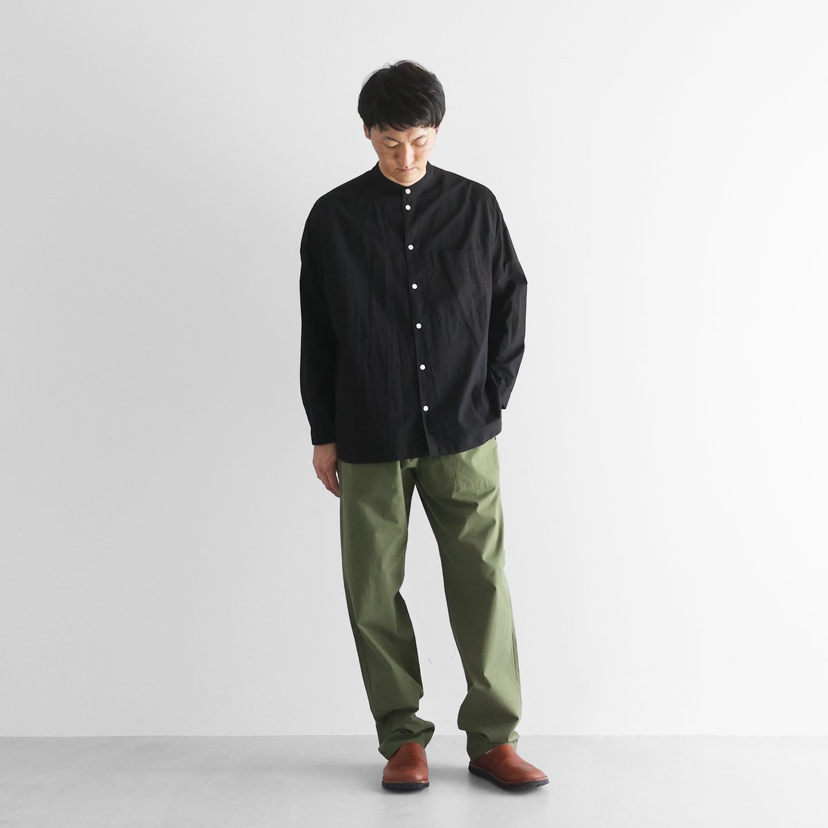 バフクロスイージーワークパンツL（カーキ）【ユニセックス】507L