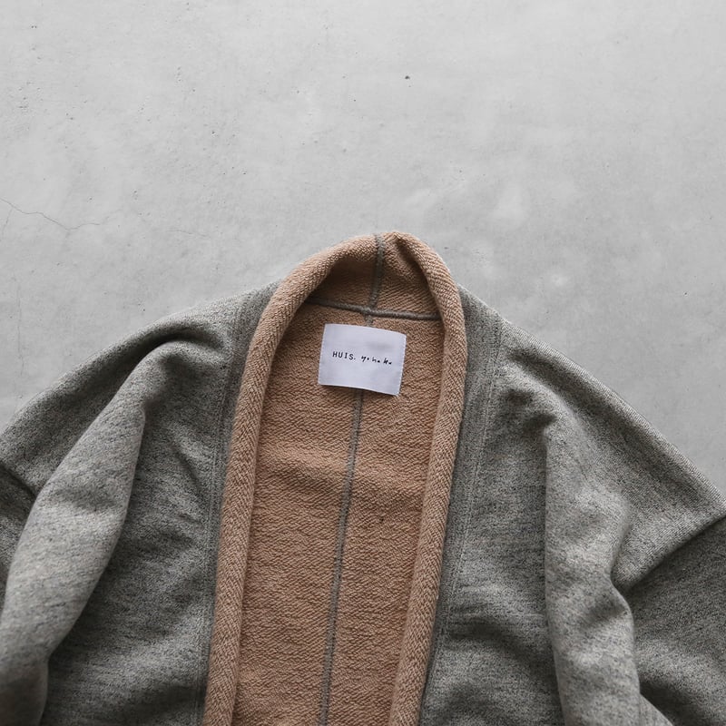 HUIS 遠州織物　スウェットロングカーディガン ウォッシャブルウールロングカーディガン 701をリリースしました