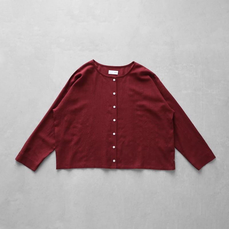 〜専用〜　ハウスHUIS◆ウォッシャブルウールショートカーディガン◆ダークグレー HUIS in house］メリノオプティモウォッシャブルウールスウェット