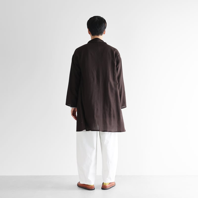 ウォッシャブルウールロングカーディガン（ダークモカ）【ユニ