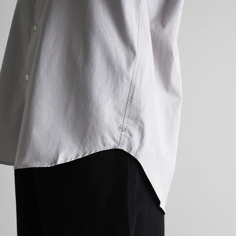 ギザコットンブロードビッグシャツ（シルバーグレー）【ユニセックス】027